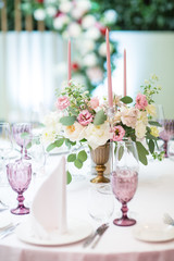 Floristics decor flowers holiday decoration roses peonies