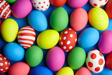 Easter Day, Easter Eggs colorful background