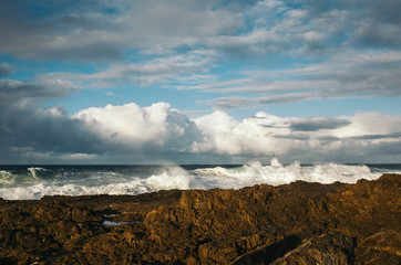 stormy sky over the sea