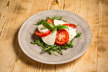 Caprese salad tomatoes mozzarella Basil