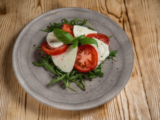 Caprese salad tomatoes mozzarella Basil