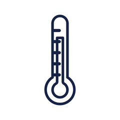 thermometer icon, line style