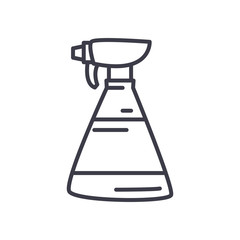 spray bottle icon, line style