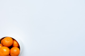 oranges on a white background