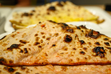 Freshly made Indian naan bread