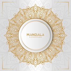 Circular pattern in form of mandala for background, Henna, Mehndi, decoration. Decorative ornament in ethnic oriental style
