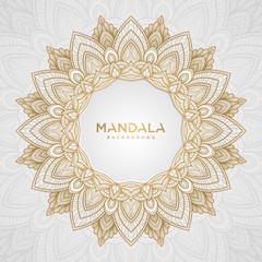 Circular pattern in form of mandala for background, Henna, Mehndi, decoration. Decorative ornament in ethnic oriental style