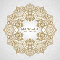 Circular pattern in form of mandala for background, Henna, Mehndi, decoration. Decorative ornament in ethnic oriental style