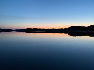 Fototapeta na wymiar ocean sunset in Alaska