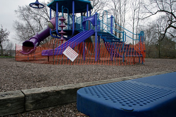 Logansport Indiana parks and playgrounds closed due to COVID-19 pandemic.