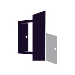 door open illustration vector design