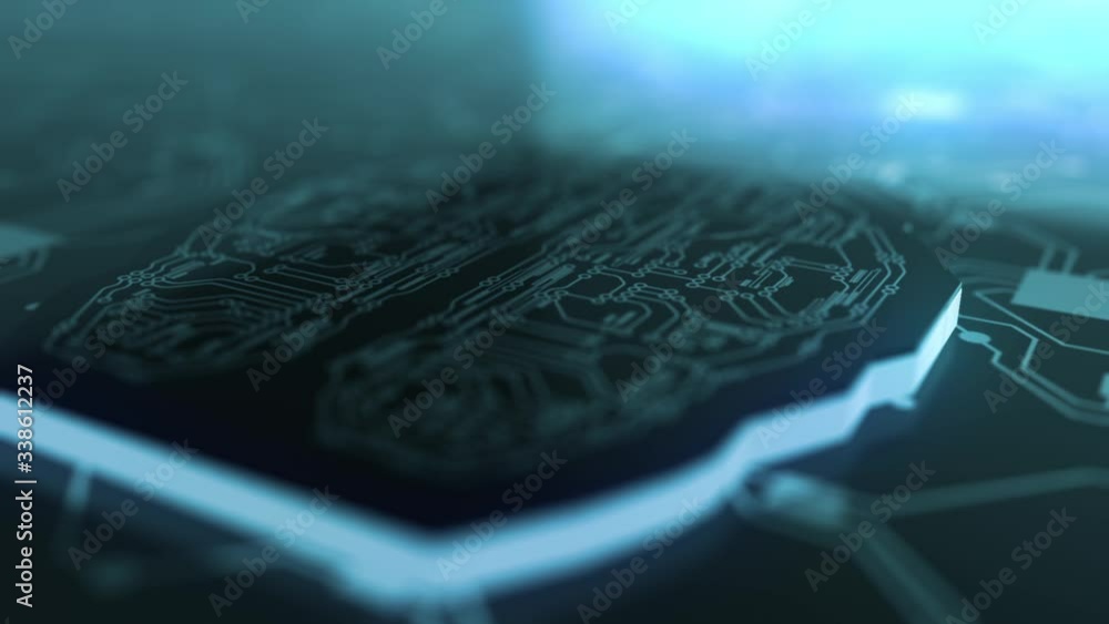 Poster digital brain artificial intelligence network connection 02