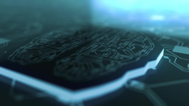 Digital Brain Artificial Intelligence Network Connection 02