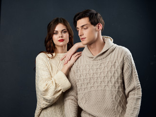 young couple kissing