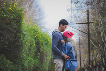 Couple in the fields of Jordan, São Paulo- Brazil.