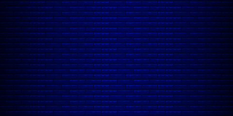 Abstract block bricks background, dark blue background
