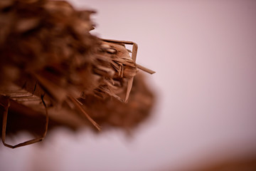 Part of thatched roof in focus for the desktop. Photo for desktop wallpaper.