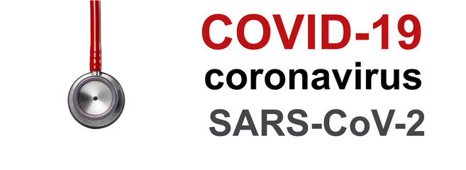SARS-CoV-2 covid-19 coronavirus virus stethoscope word text