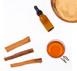 Uncaria tomentosa Amazon climbing plant - White background