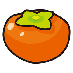 柿のアイコン -vector icon persimmon