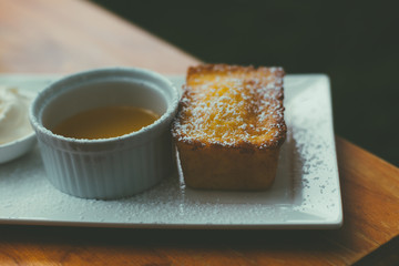 cup of coffee and cake
