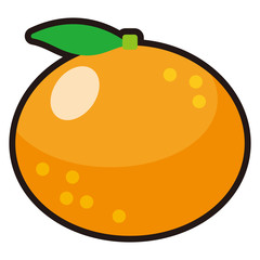 みかんのアイコン -vector icon Mandarin orange