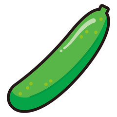 きゅうりのアイコン -vector icon cucumber