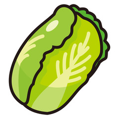 白菜のアイコン -vector icon Chinese cabbage
