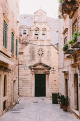 Old church  in Dubrovnik old town