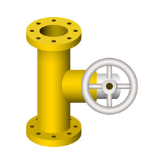 Obraz premium pipe valve icon