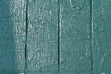 Fototapeta na wymiar 緑色に塗った木材のテクスチャー素材