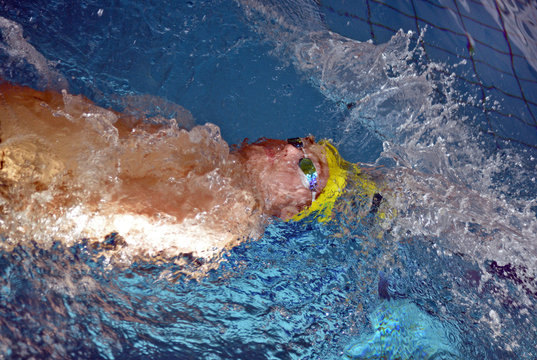 swimer in motion