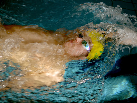 swimer in motion