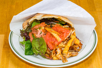 Pita Pocket with Chicken Gyro