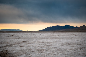 Sunset in the desert