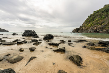 Beautiful Rocks at Cachorro Beach, Fernando de Noronha Marine National Park, a Unesco World Heritage site, Pernambuco, Brazil