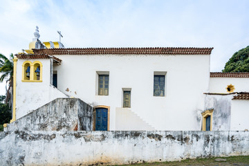 View of Nossa Senhora dos Remedios Church at Fernando de Noronha Marine National Park, Unesco world heritage site, Pernambuco, Brazil