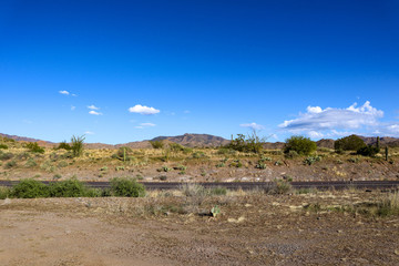 Phoenix highway with desert views