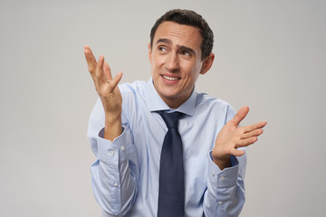 Fototapeta premium young man showing thumbs up