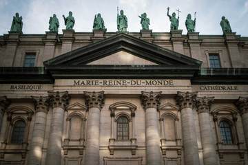 Marie-Reine-du-Monde Cathedral in Montreal, QC, Canada