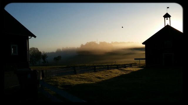 Sunrise In Rural Area