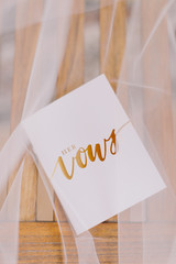wedding vow card
