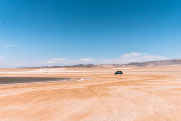 road to nowhere in national park in Paracas, Peru