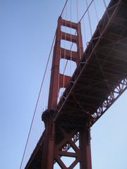 Low Angle View Of Golden Gate Bridge