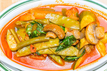 vegetable casserole vegetable meal for cooking, everything is so green, healthy and freshly harvested from garden