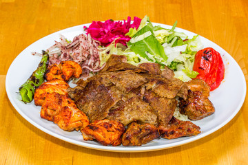 Traditional Mixed Kebab grill