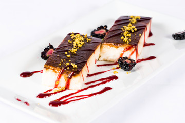 Traditional Turkish Dessert Kazandibi Caramel Pudding