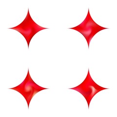 Fototapeta premium Kit of diamond-shaped gradient backgrounds.