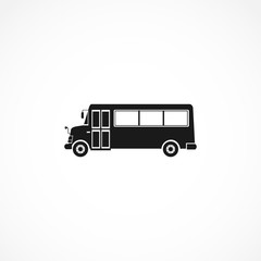 bus icon. isolated on white
