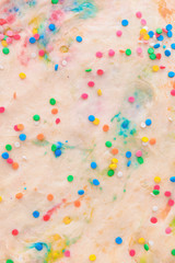 Texture of sweet dough, closeup